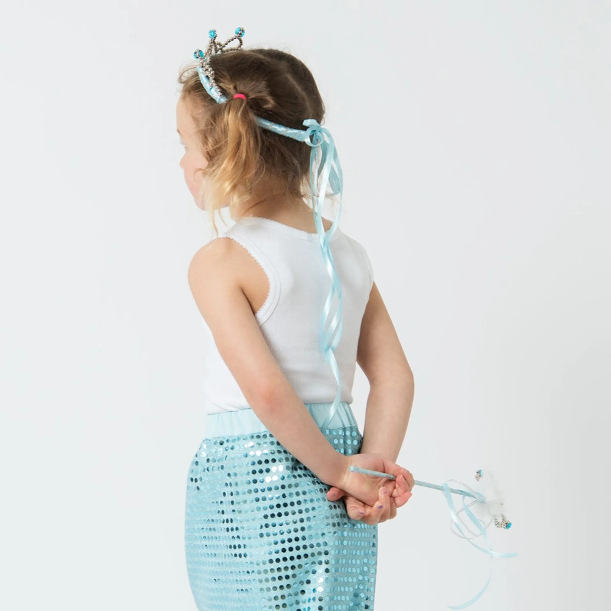 Princess Crown   Tiara Set - Light Blue