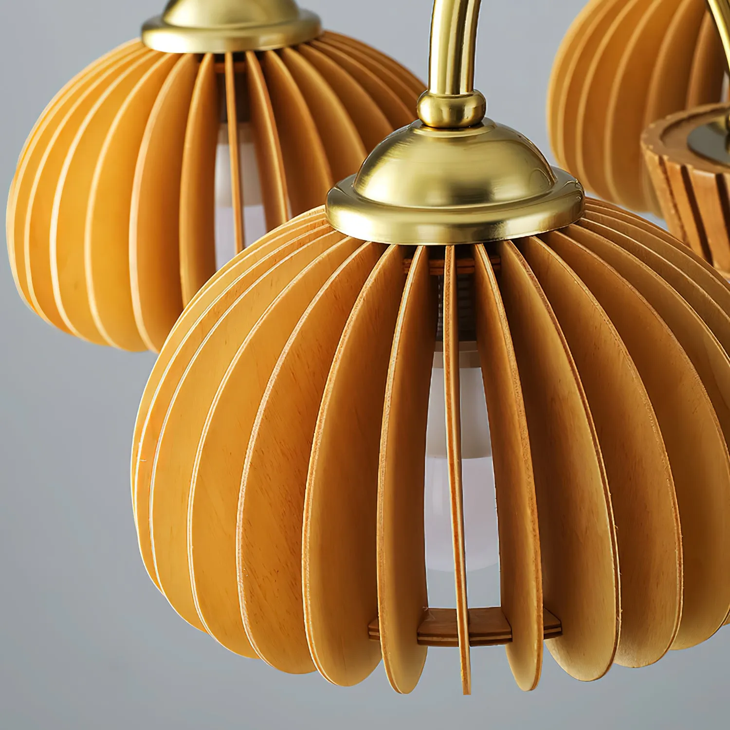 Pumpkin Wooden Chandelier