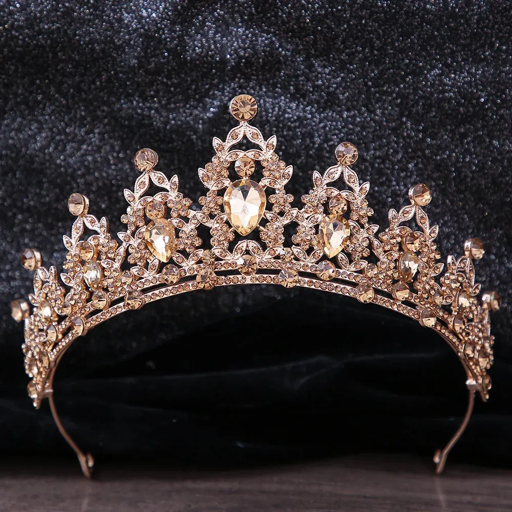 Rhinestone Crystal Crown Hair Accessories Tiara Hair Accessory