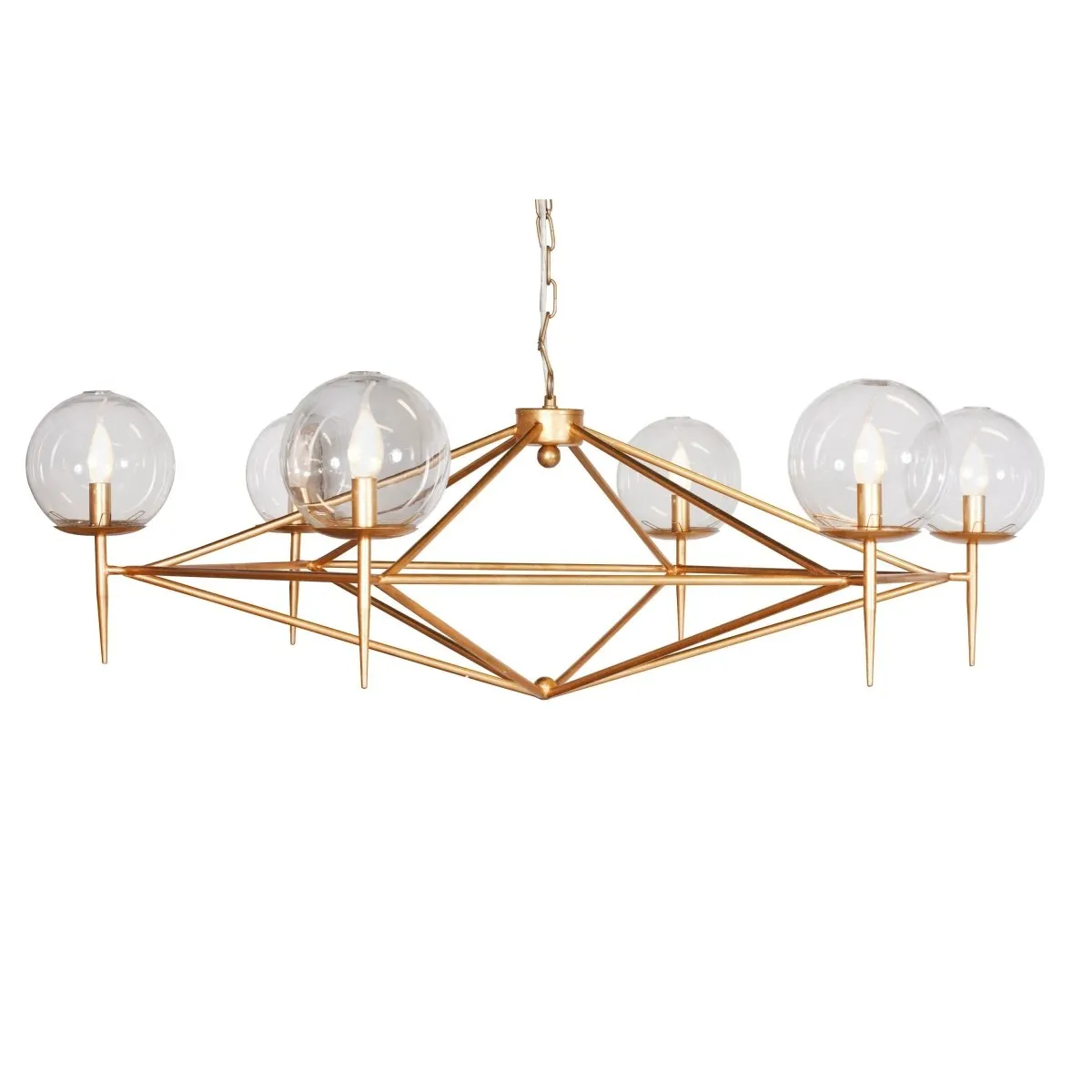 Rowan Gold Chandelier by Worlds Away