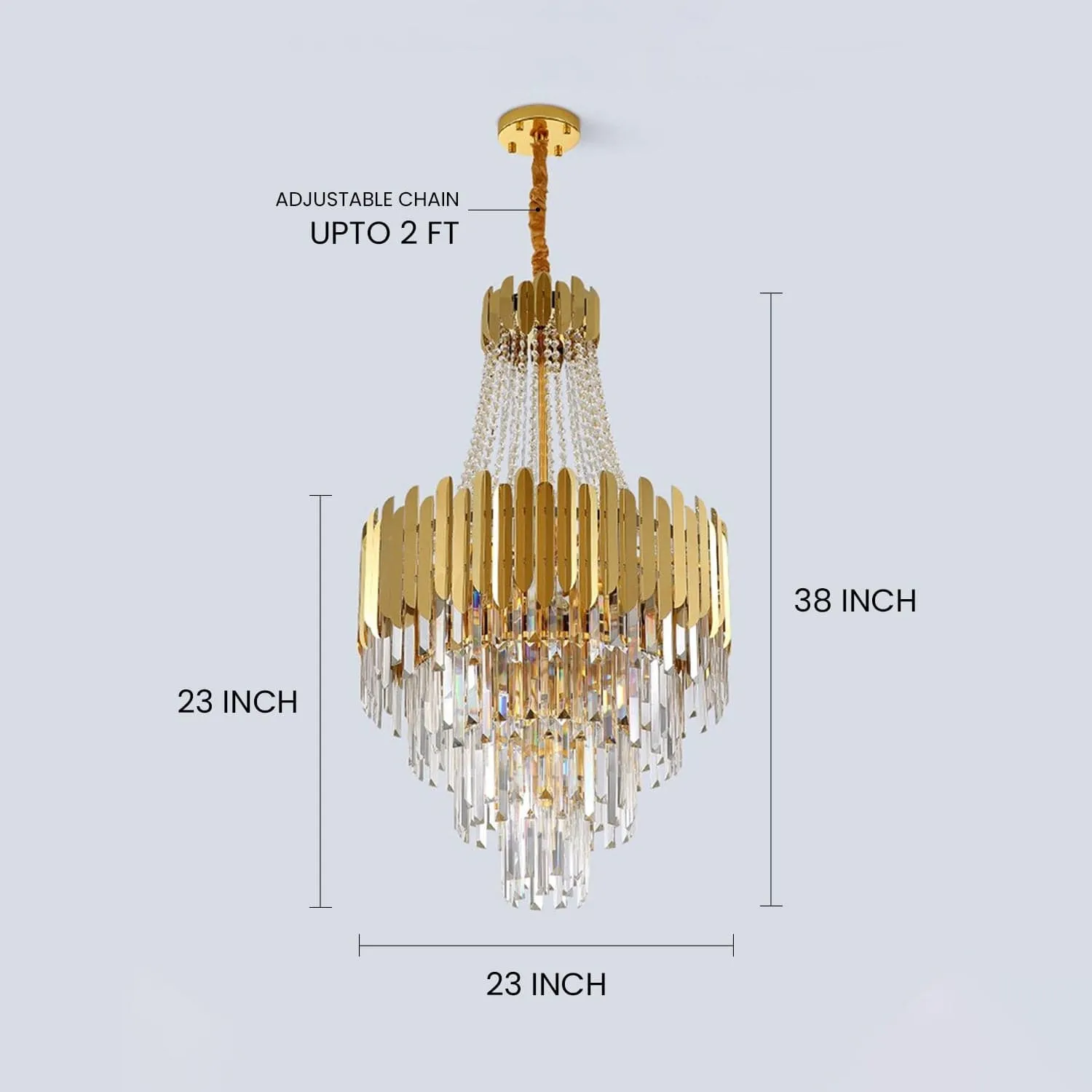 Royal Pietra Crystal Chandelier