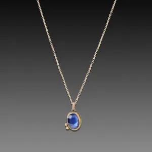 Sapphire Necklace with Diamonds