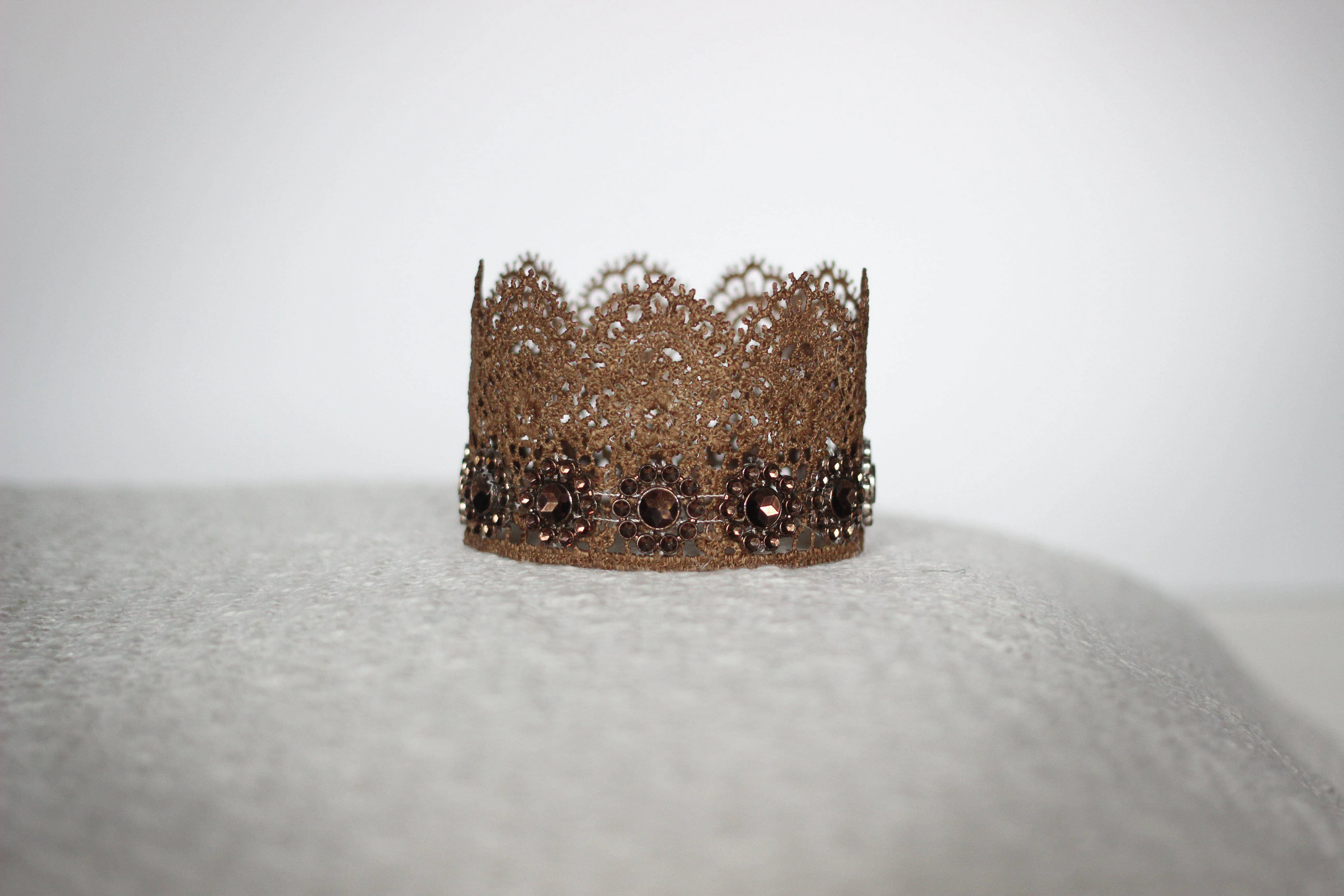 Sophia Newborn Lace Baby Crown