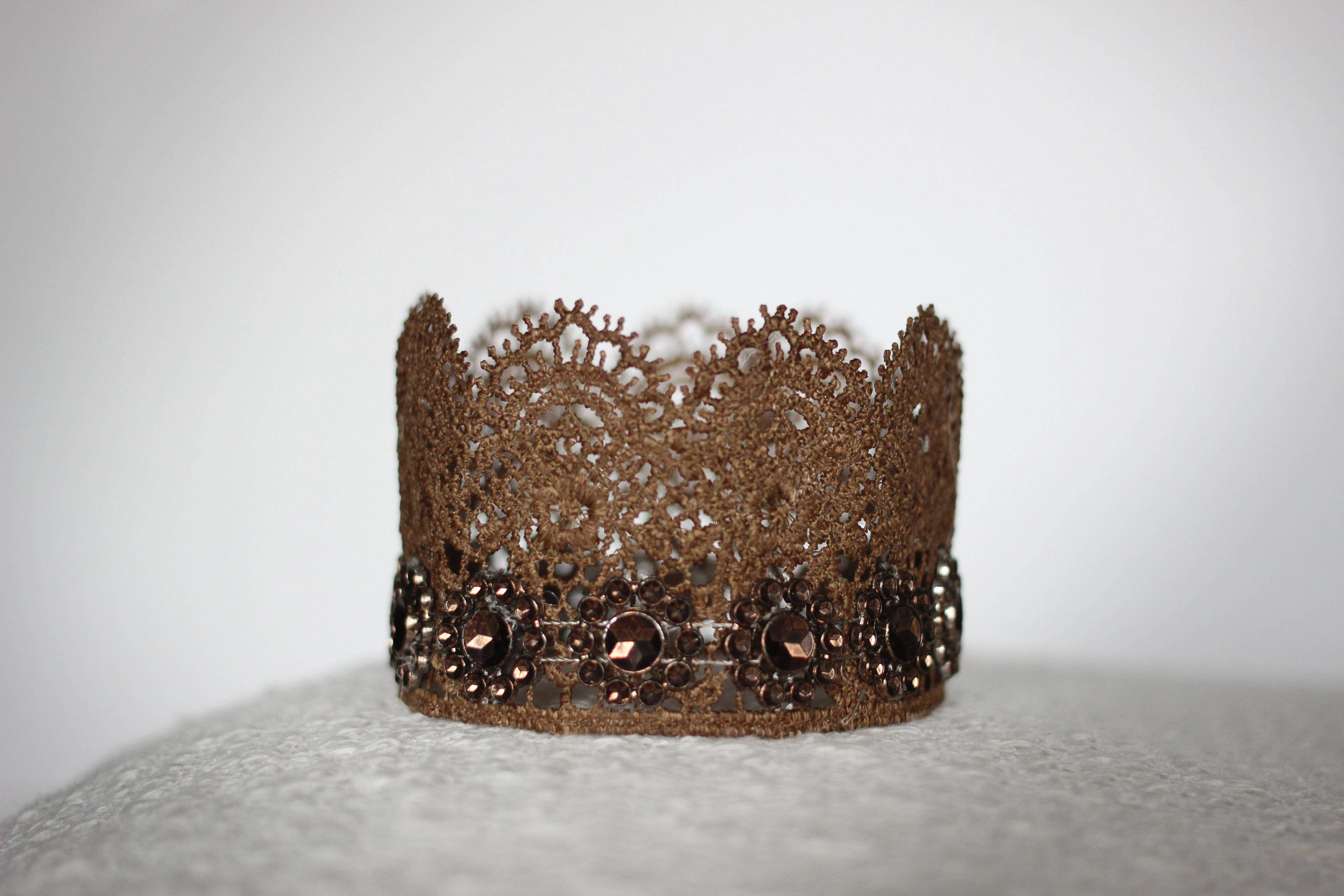 Sophia Newborn Lace Baby Crown