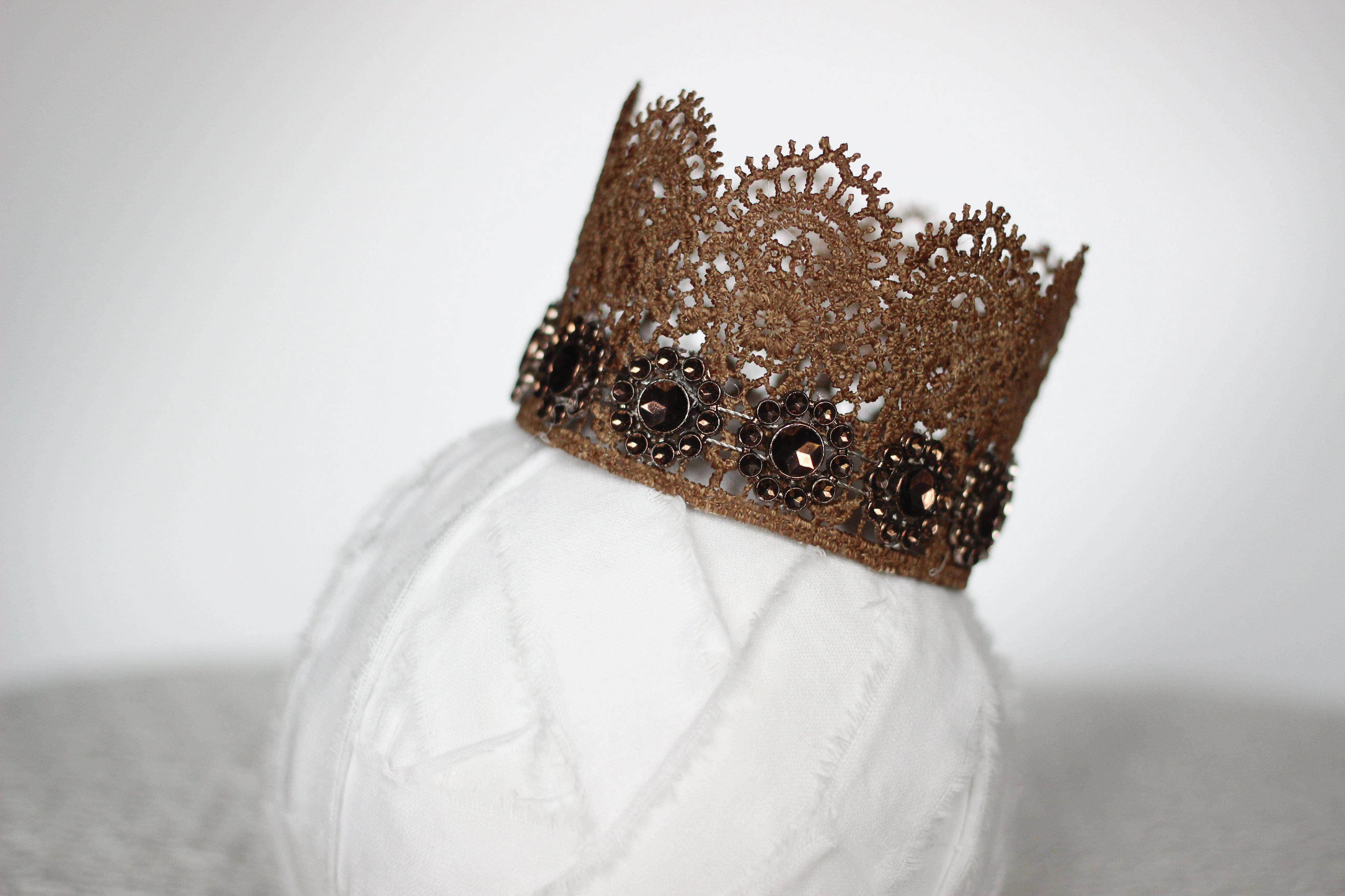 Sophia Newborn Lace Baby Crown