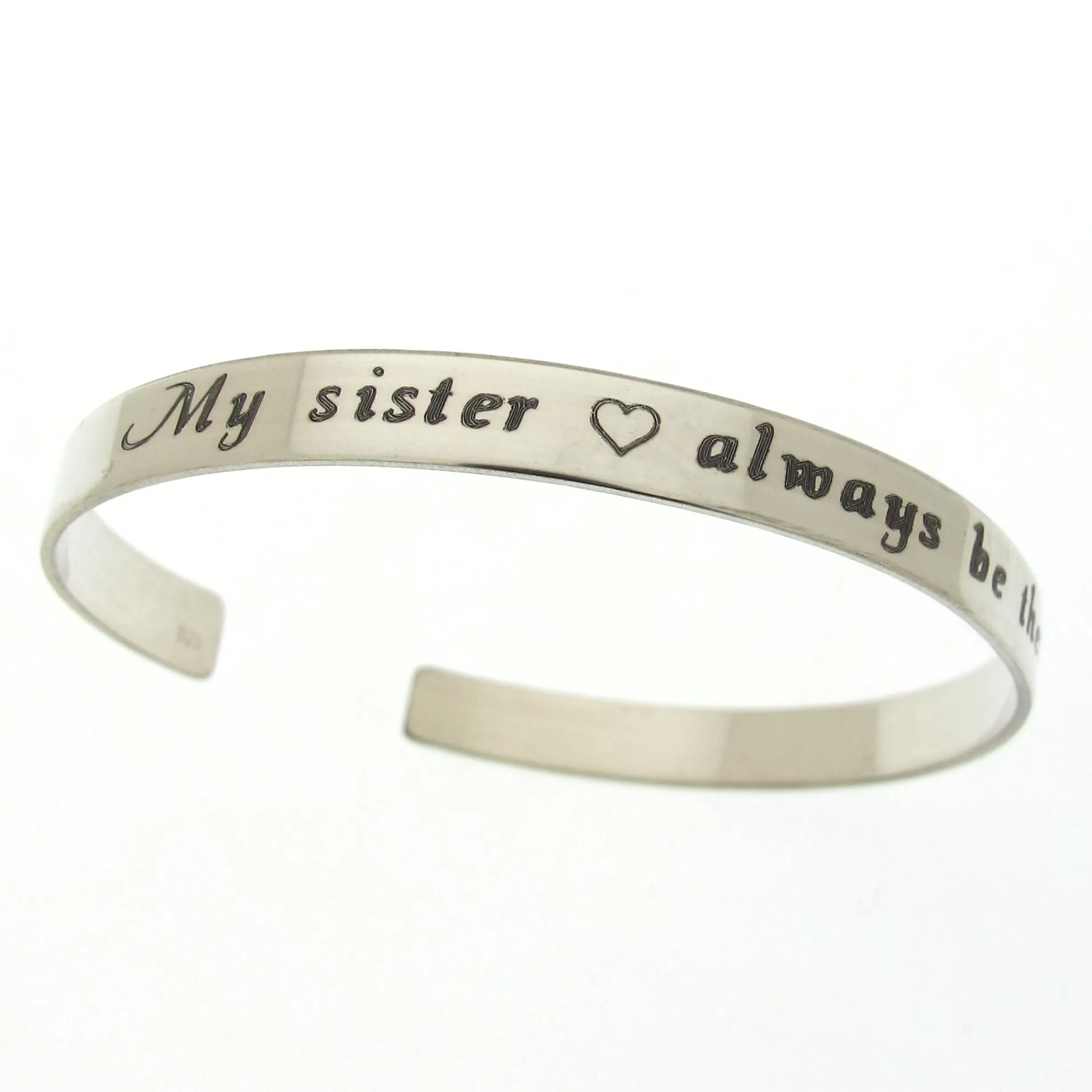 Sorority Sister gift - Engraved bracelet