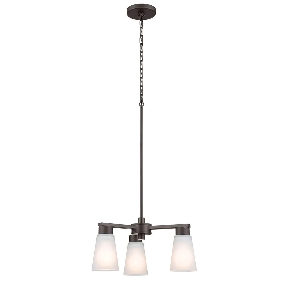 Stamos 18 in. 3 Lights Chandelier Old Bronze finish