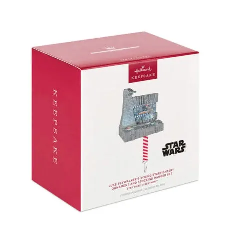 Star Wars: A New Hope™ Luke Skywalker's X-Wing Starfighter™ Ornament and Stocking Hanger Set With Light and Sound