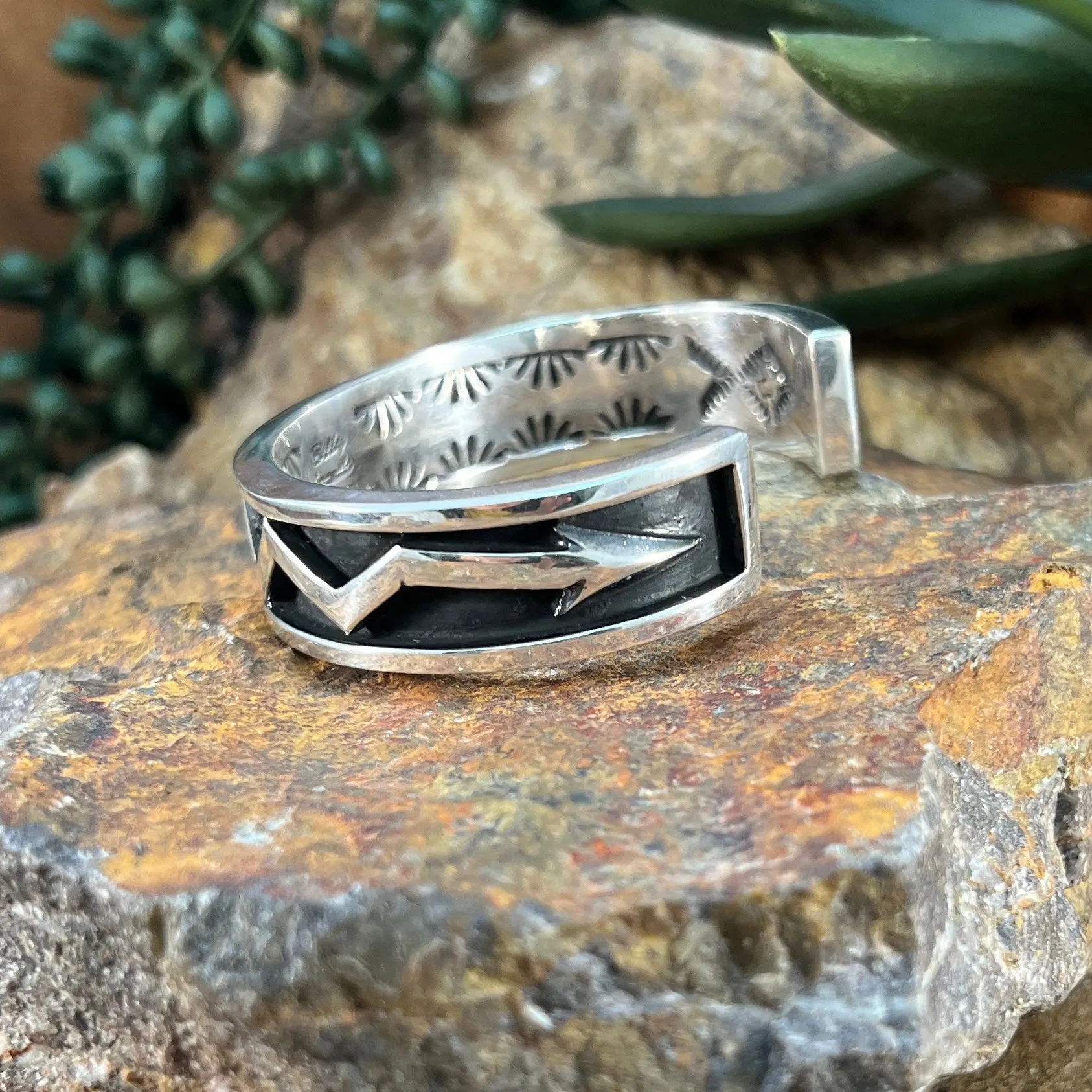 Sterling Silver 'Yellowstone' Inspired Cuff Bracelet by Billy Jaramillo