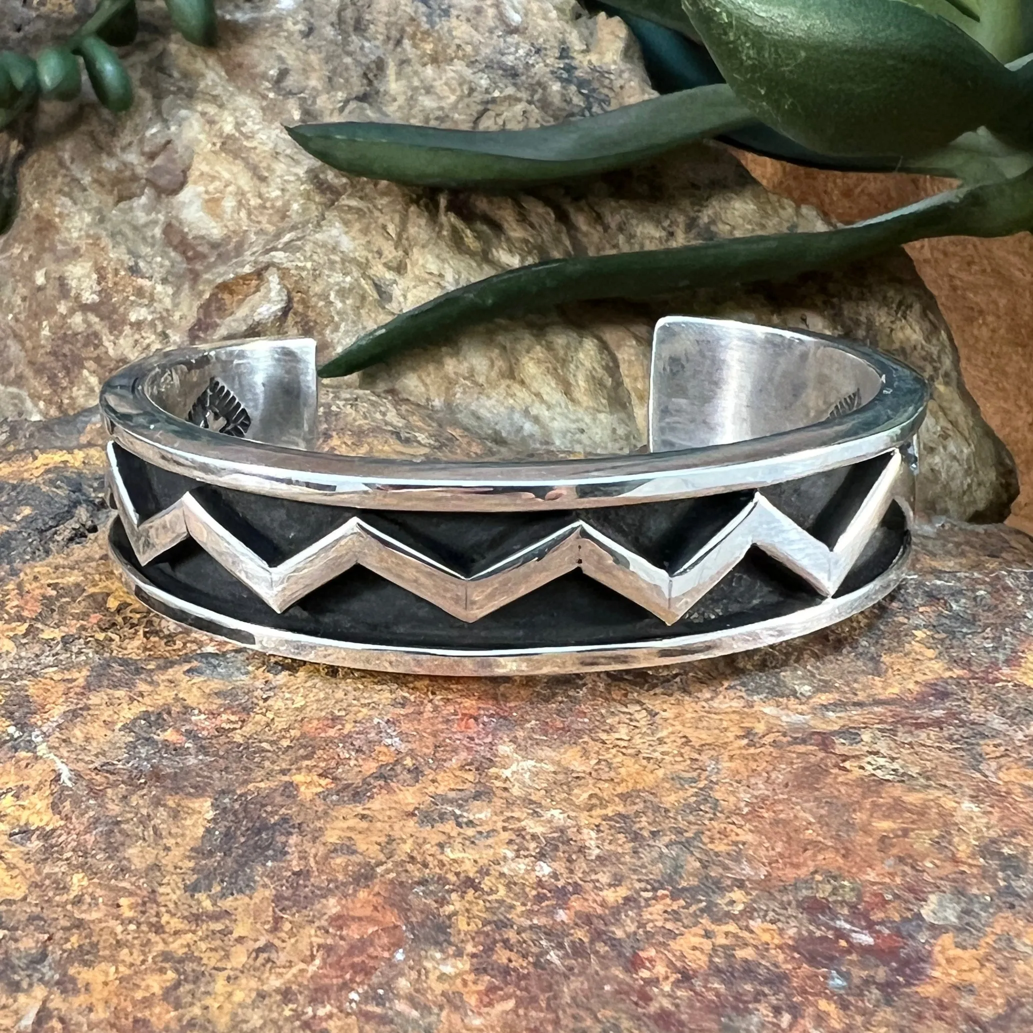 Sterling Silver 'Yellowstone' Inspired Cuff Bracelet by Billy Jaramillo