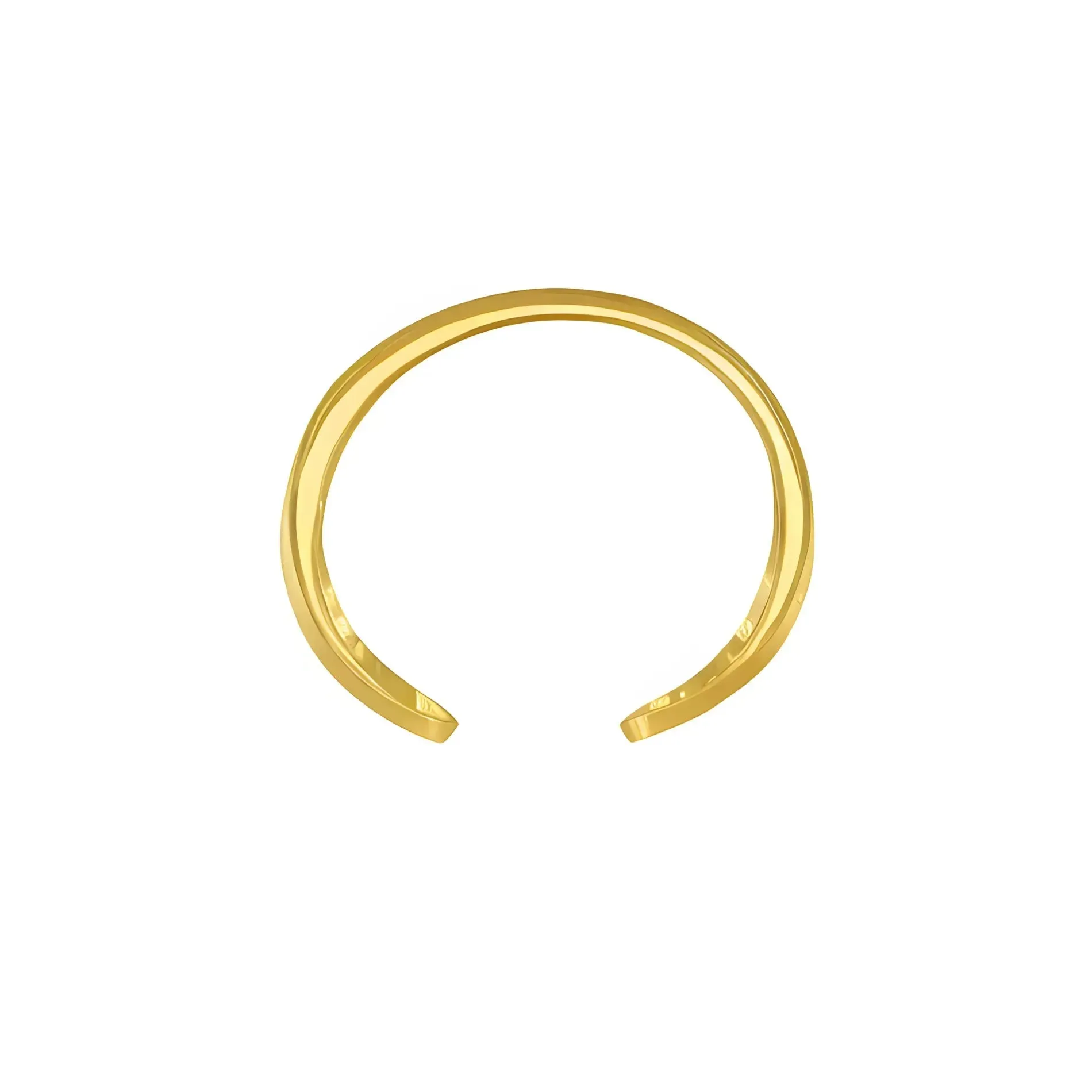 Tara Organic Cuff Bracelet Gold Plating