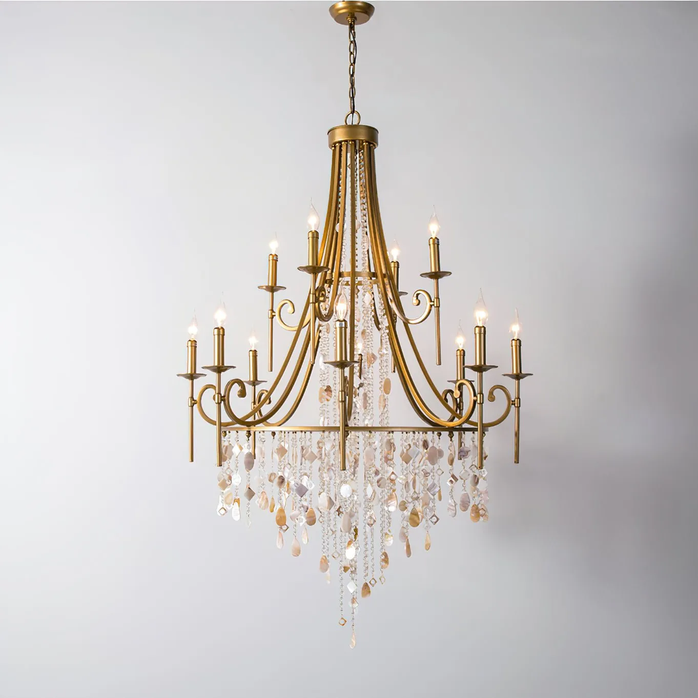 Tatum Lux Shell Crystal Chandelier