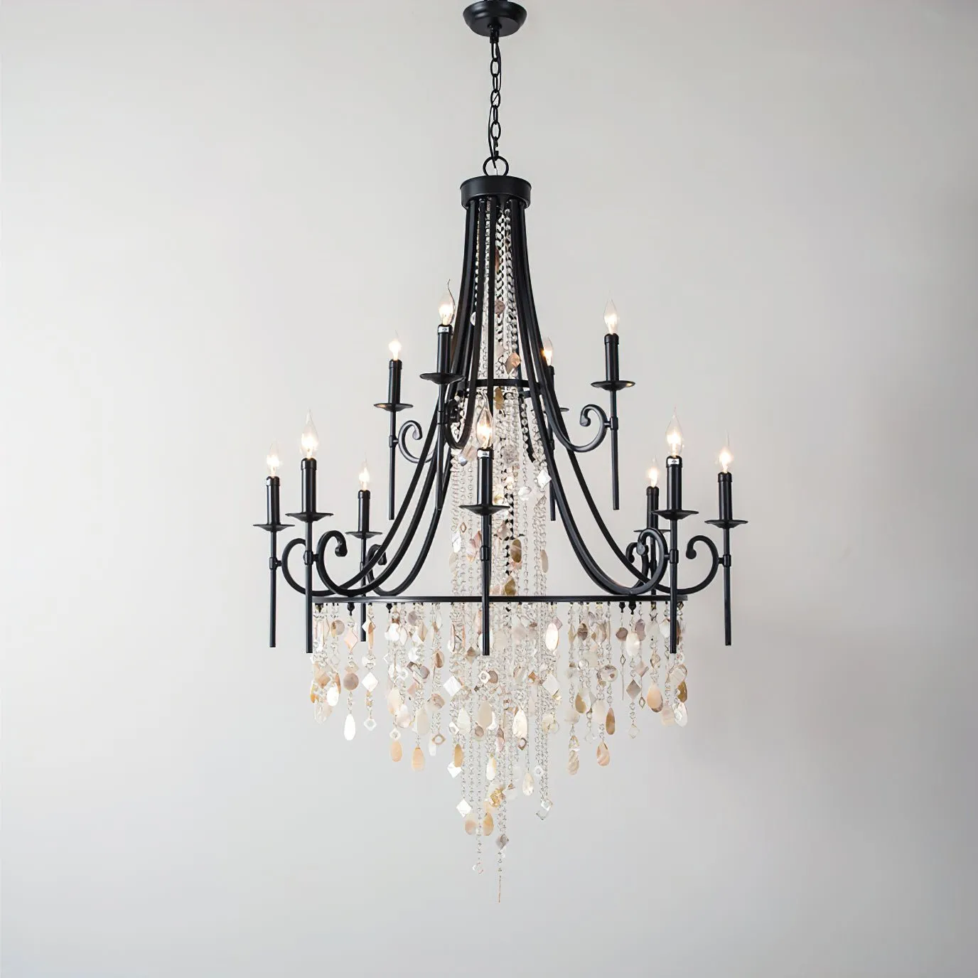 Tatum Lux Shell Crystal Chandelier