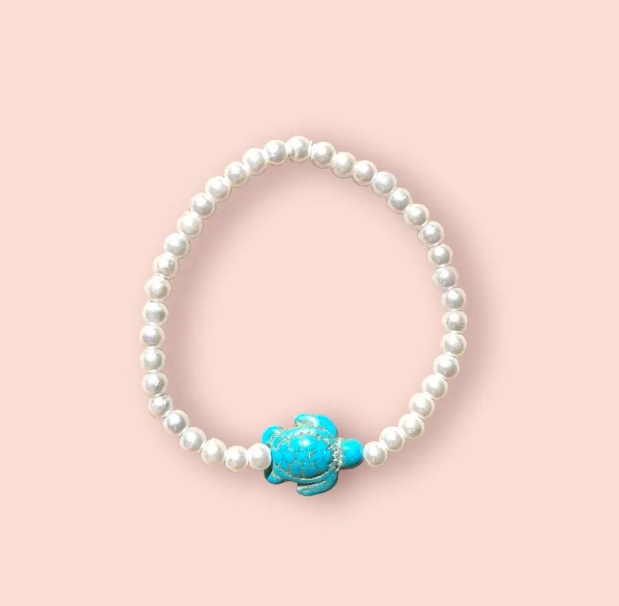 Teal Costal pearl bracelet!