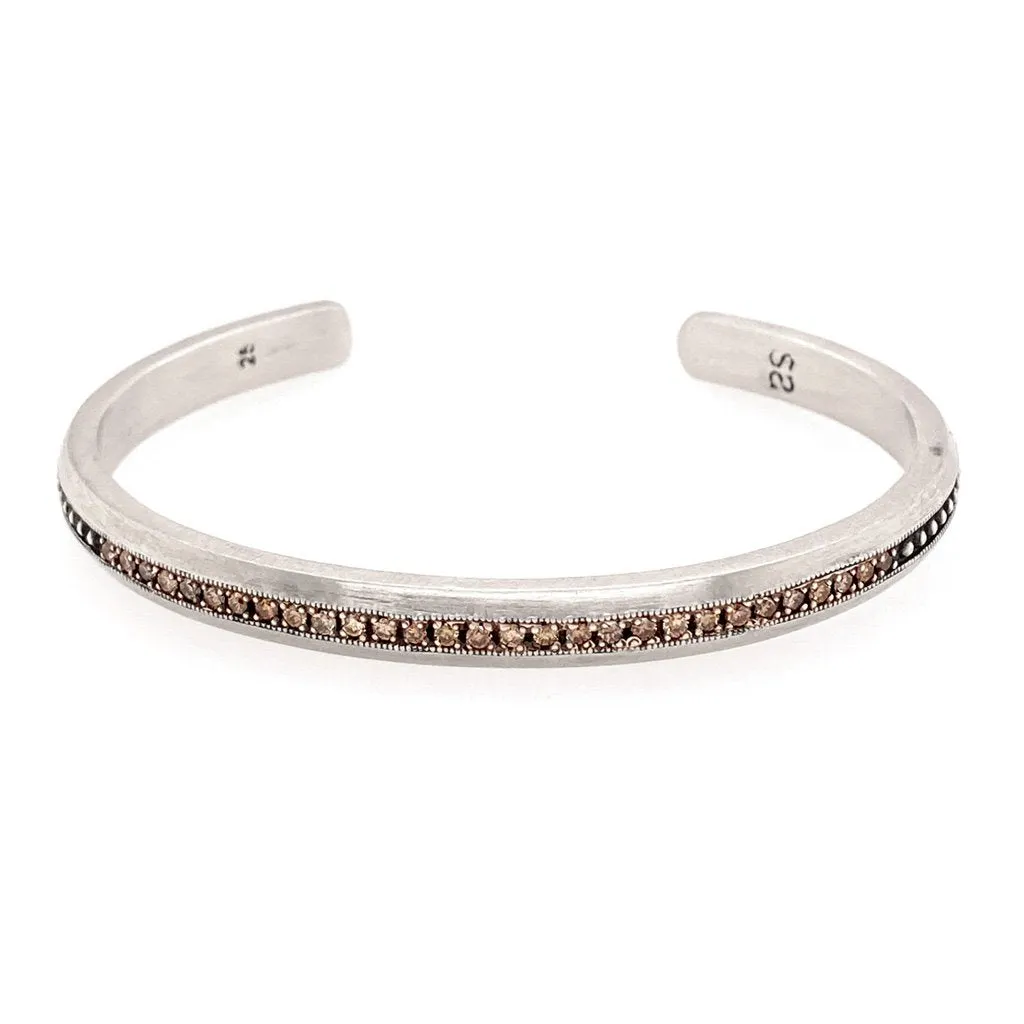 Thin Cuff Diamond Bracelet