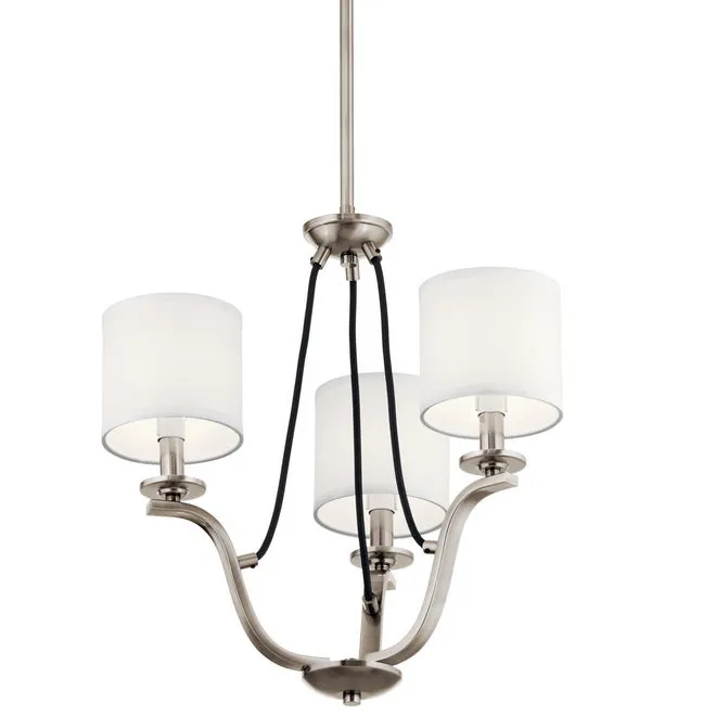 Thisbe 18 in. 3 Lights Chandelier Pewter Finish