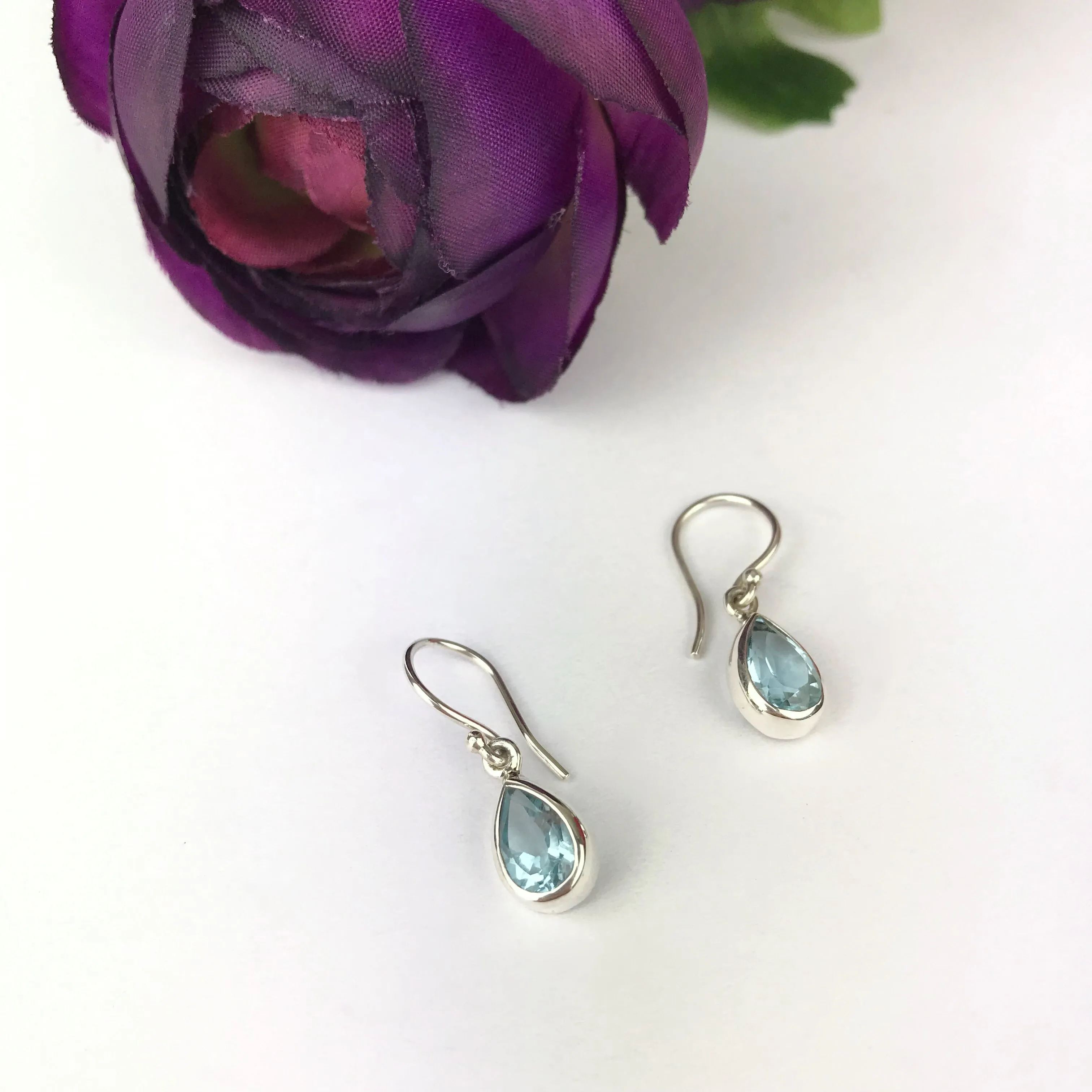 Topaz Petal Earrings - VE452