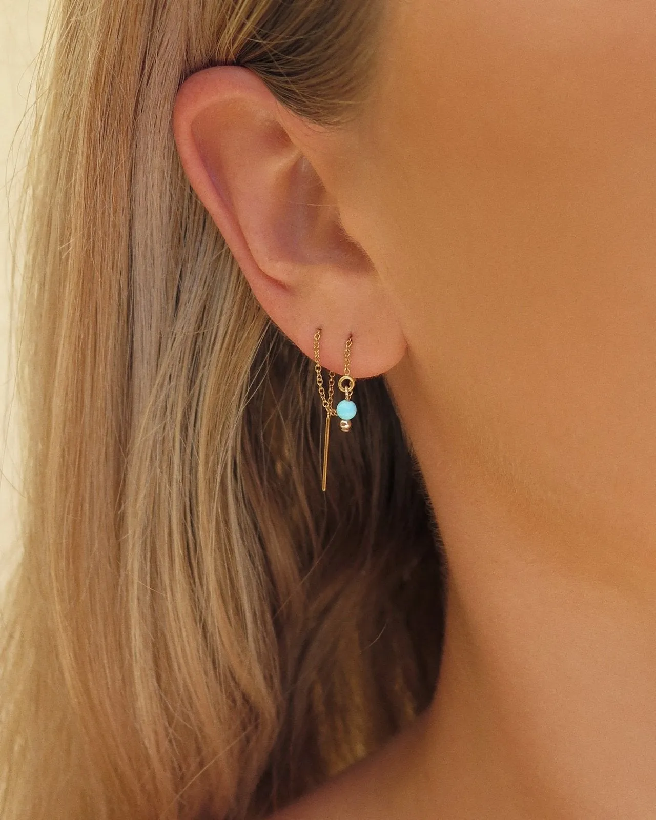 Turquoise Threader Earrings