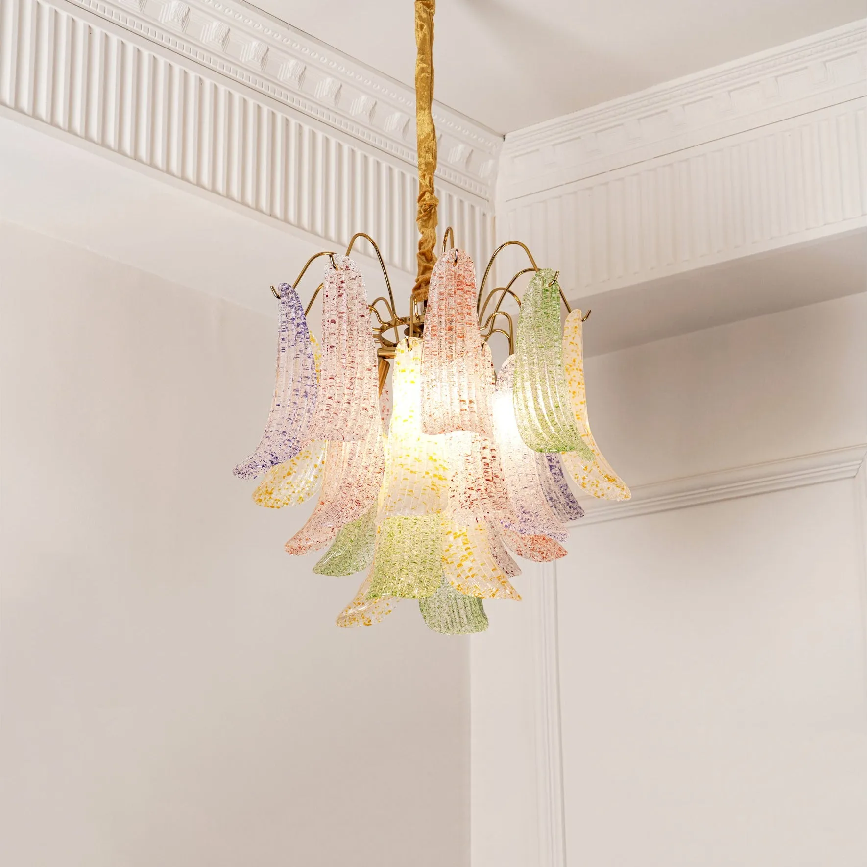 Venini Colorful Murano Glass Chandelier