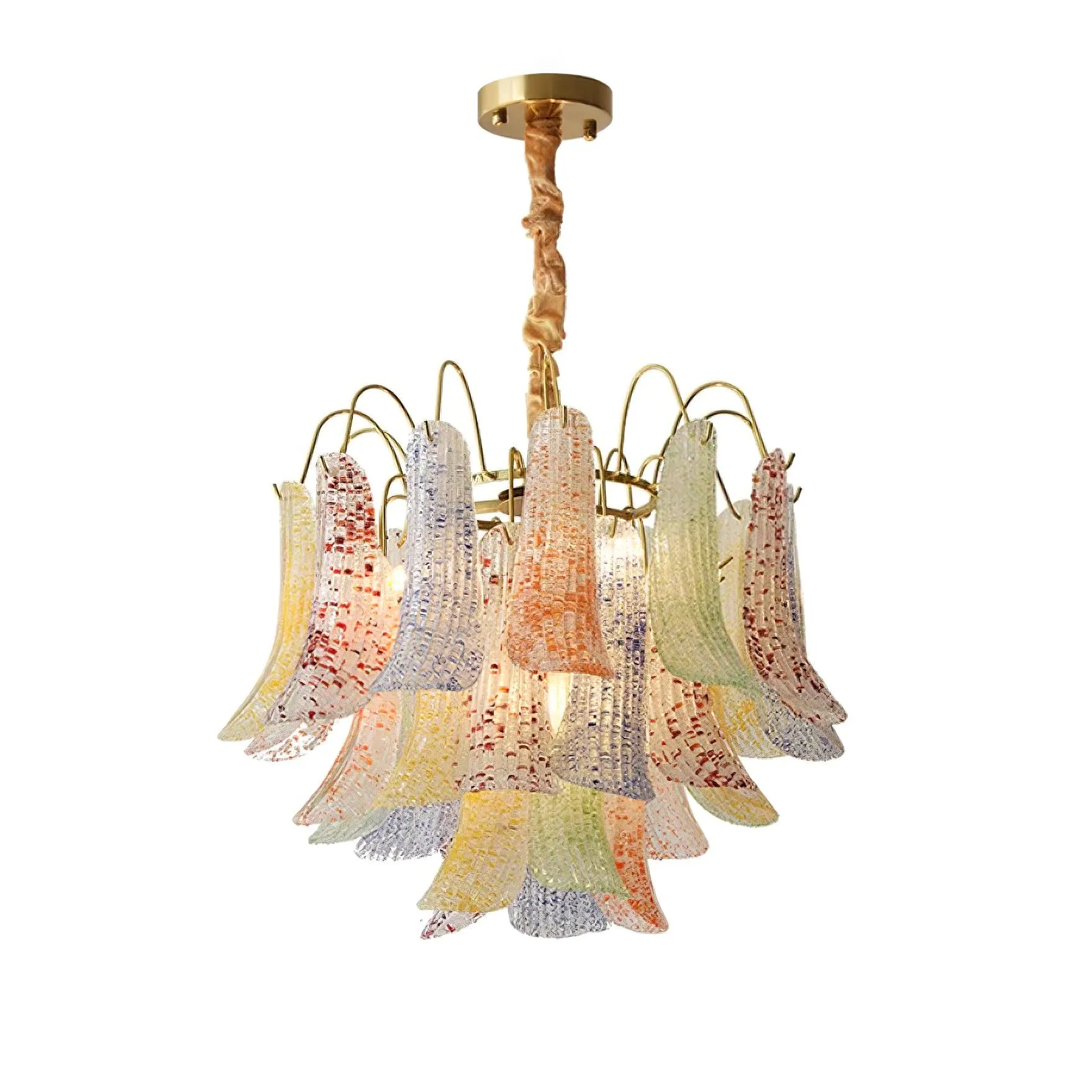 Venini Colorful Murano Glass Chandelier