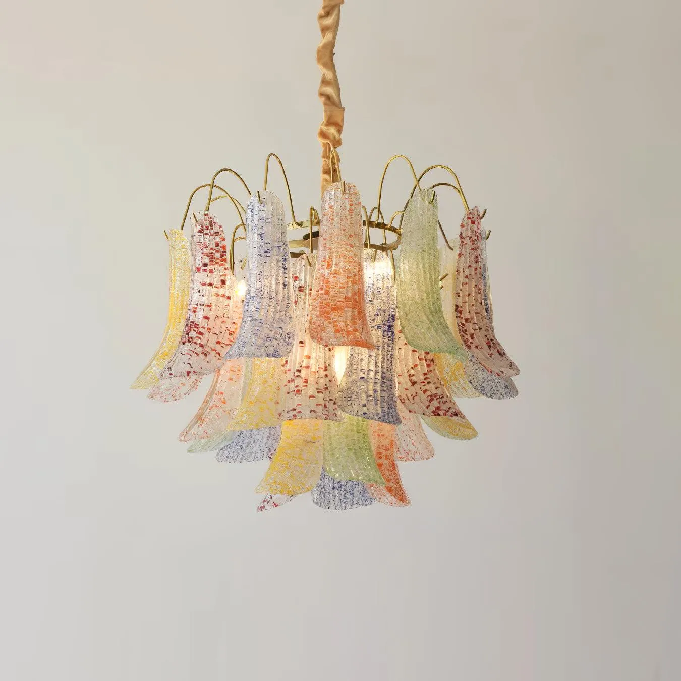 Venini Colorful Murano Glass Chandelier