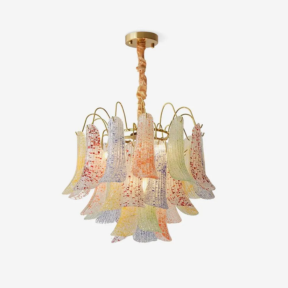 Venini Colorful Murano Glass Chandelier