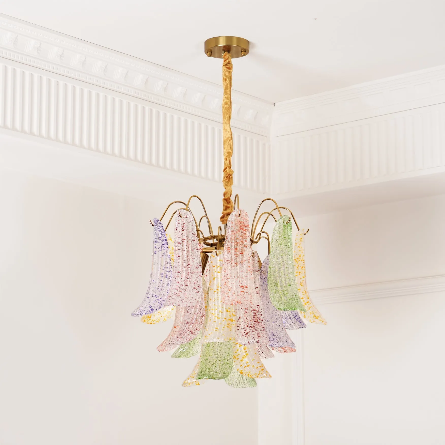 Venini Colorful Murano Glass Chandelier