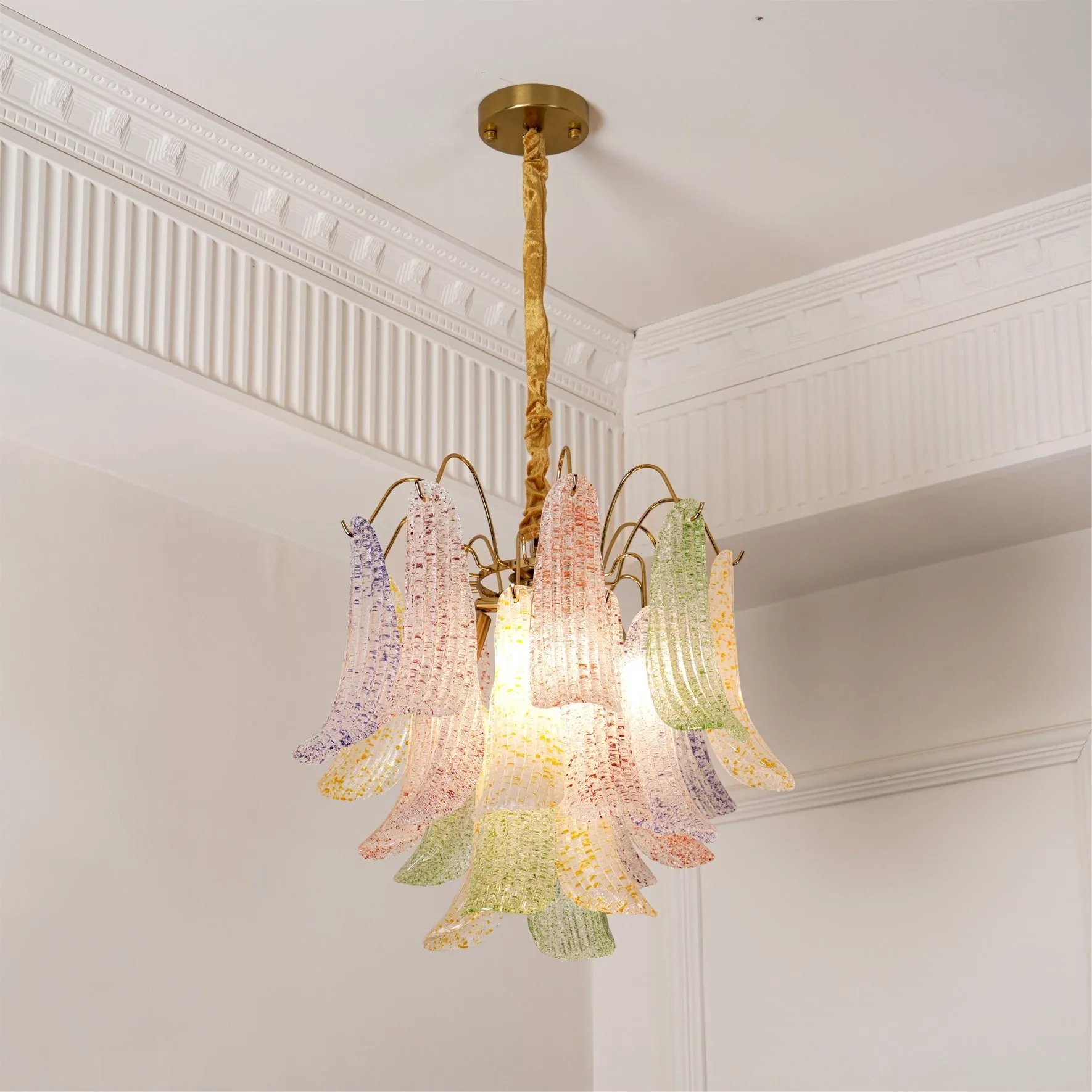 Venini Colorful Murano Glass Chandelier