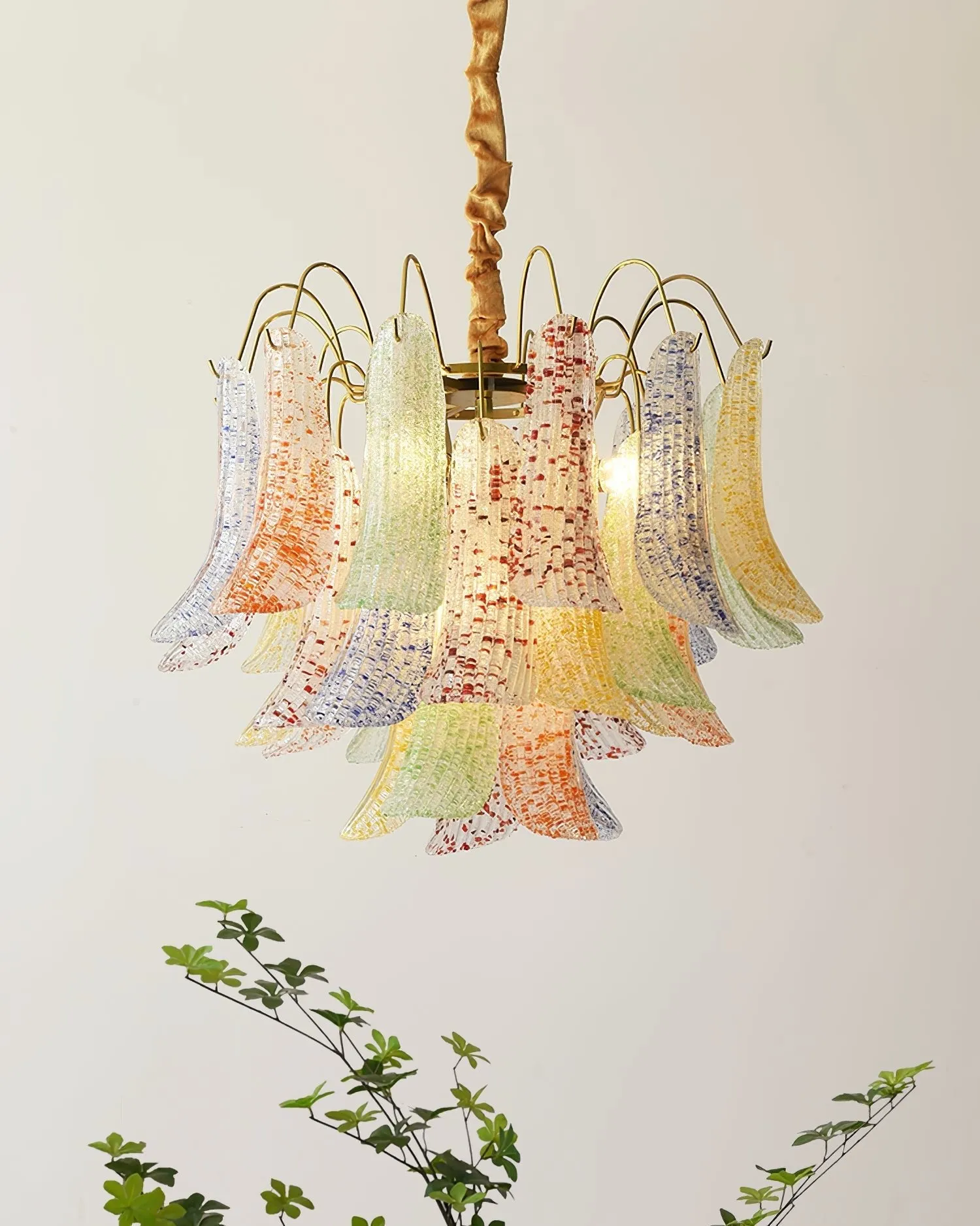 Venini Colorful Murano Glass Chandelier