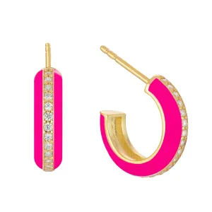 Walk the Line | Huggie Hoop Earrings