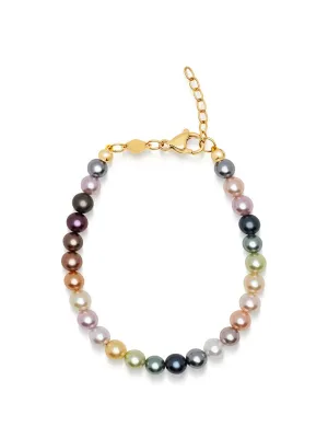 Women's Rainbow Pearl Bracelet