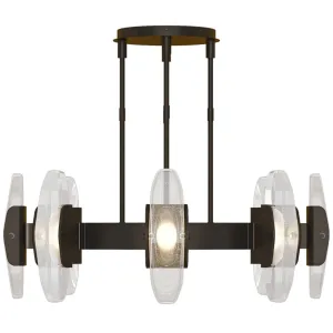 Wythe 39 in. 8 Lights LED Chandelier Dark Bronze finish