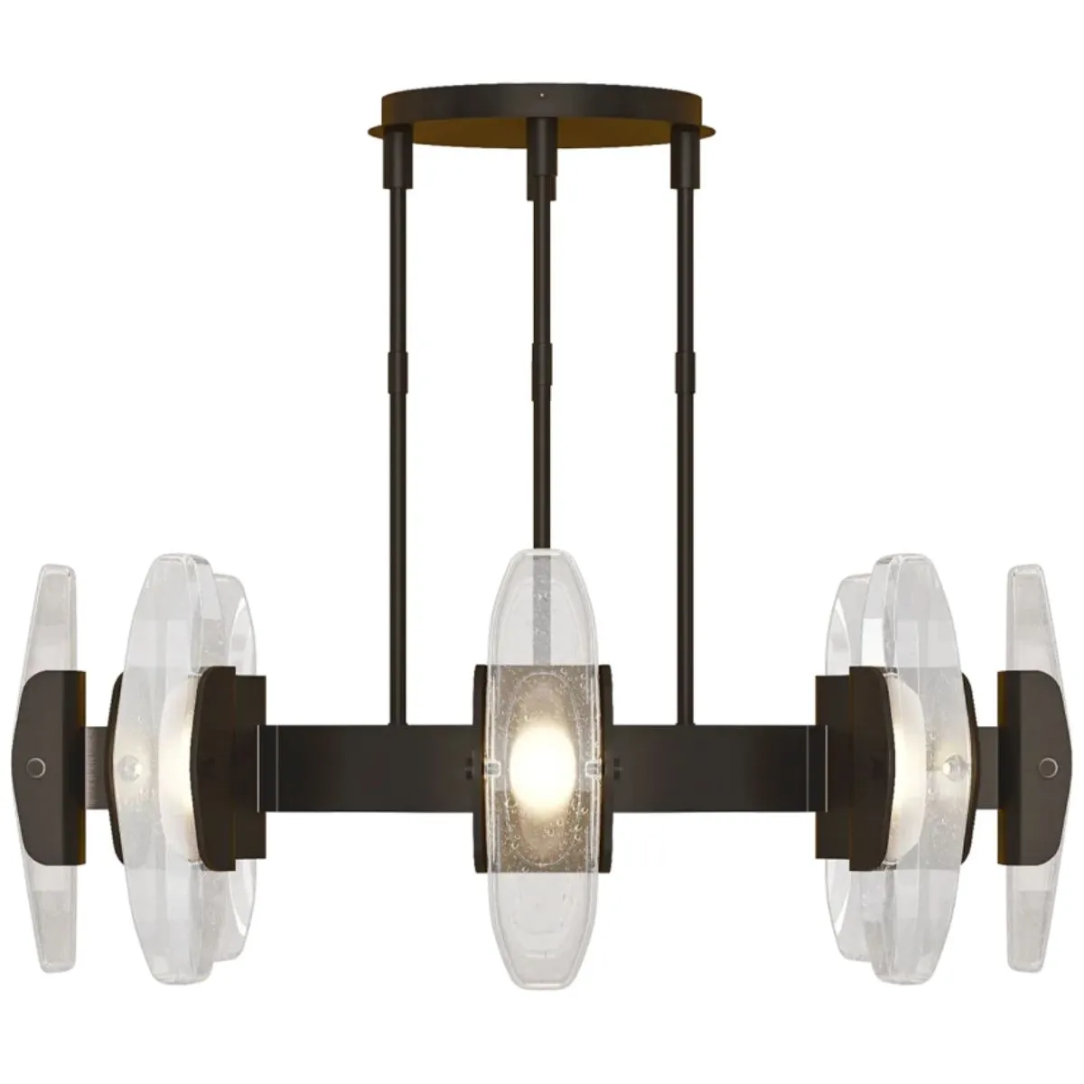 Wythe 39 in. 8 Lights LED Chandelier Dark Bronze finish