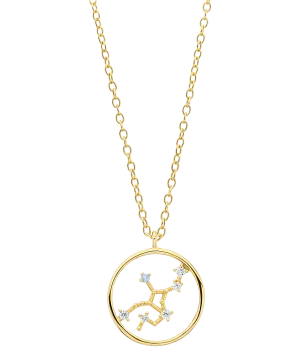 Zodiac Necklace Virgo 18ct Gold Plated