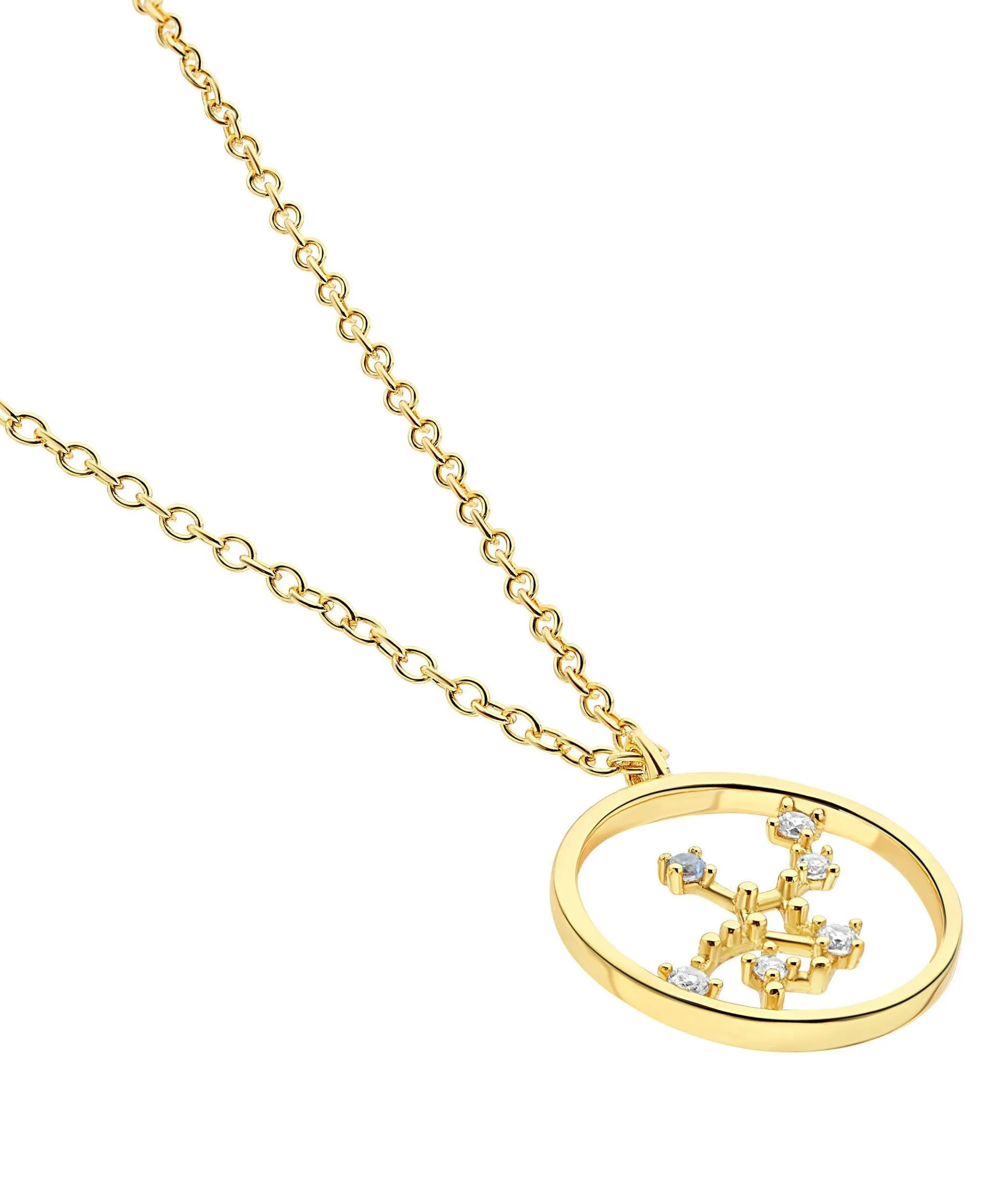 Zodiac Necklace Virgo 18ct Gold Plated